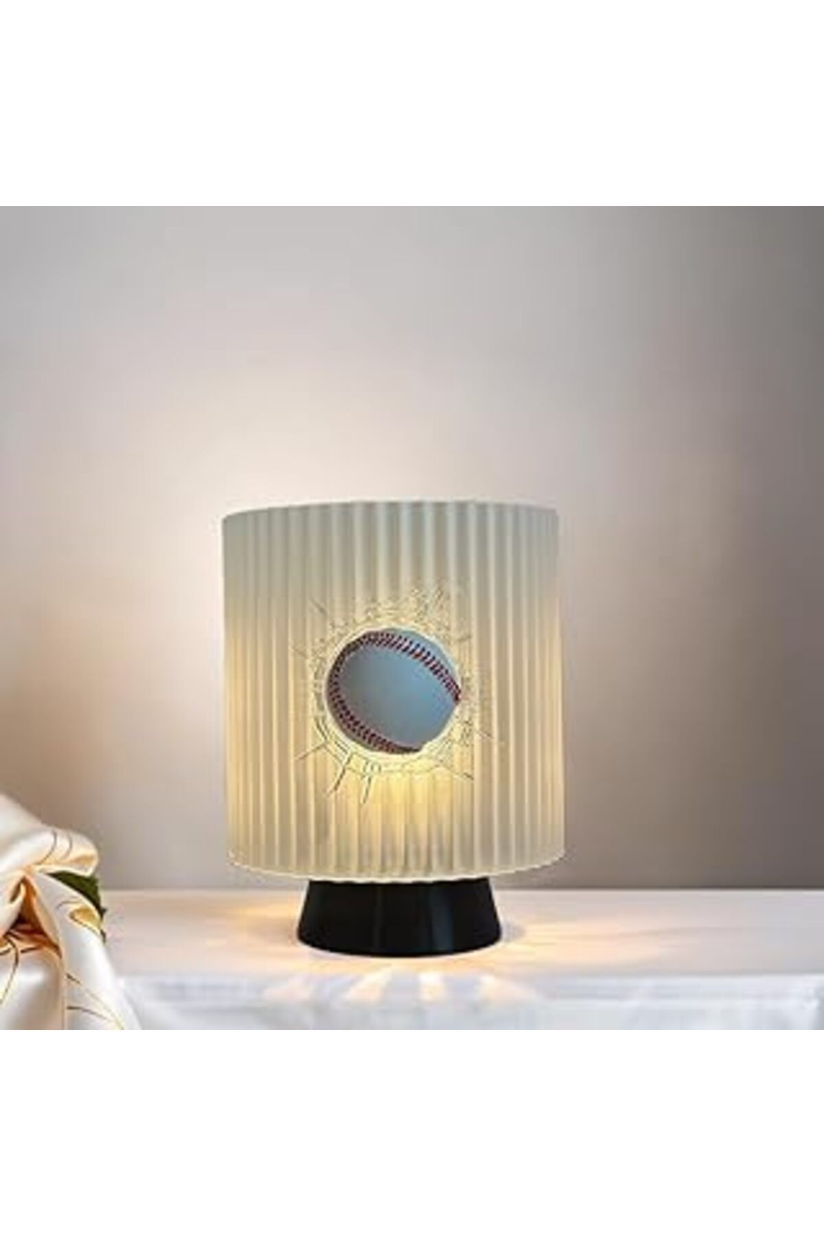 Hepta Collection Gece Lambası -Beyzbol Dekoratif Lamba, Genç Oda, Özel Hediye