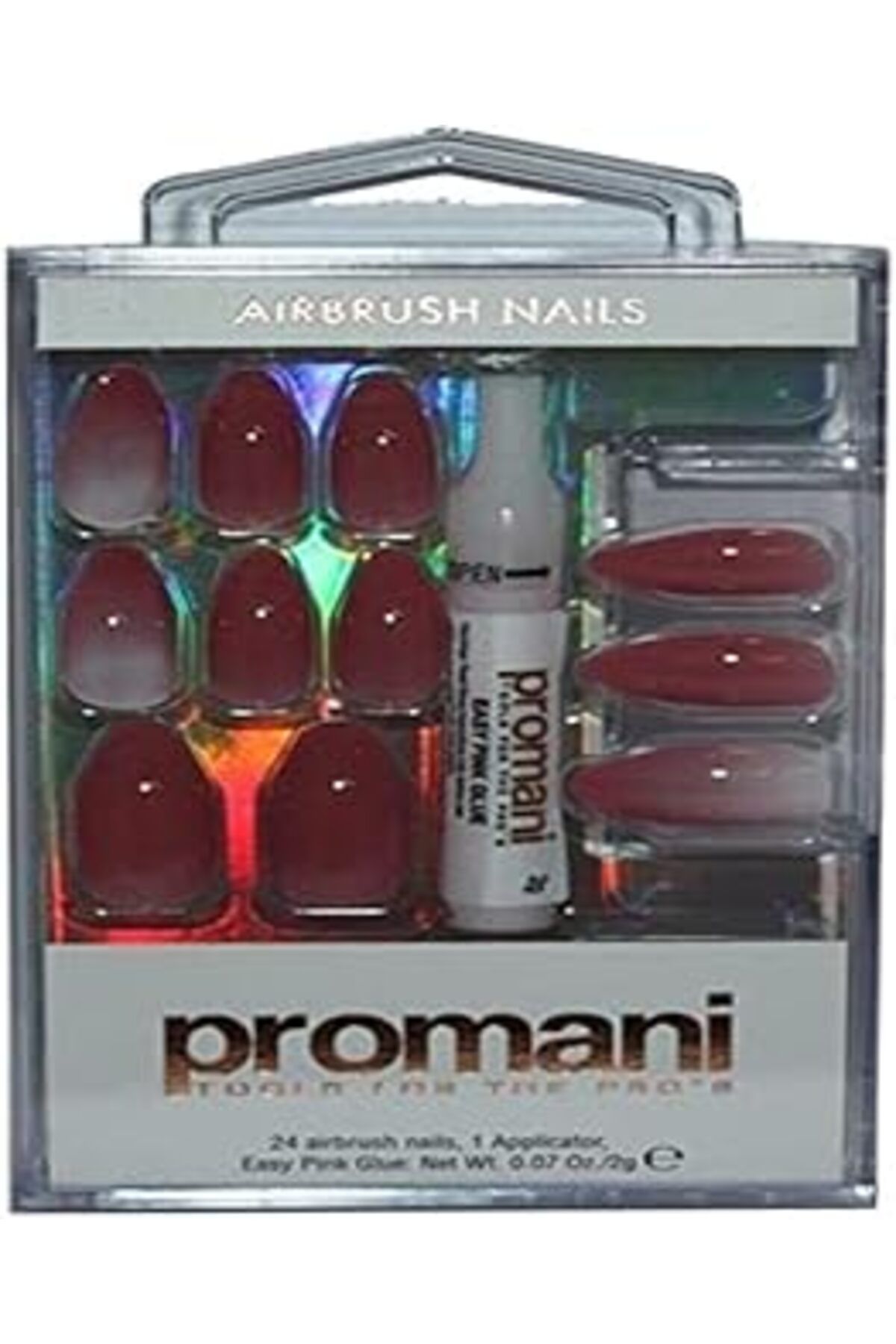 Mu Art Promani Degrade Gül Kurusu Takma Tırnak Kiti Pr-5654