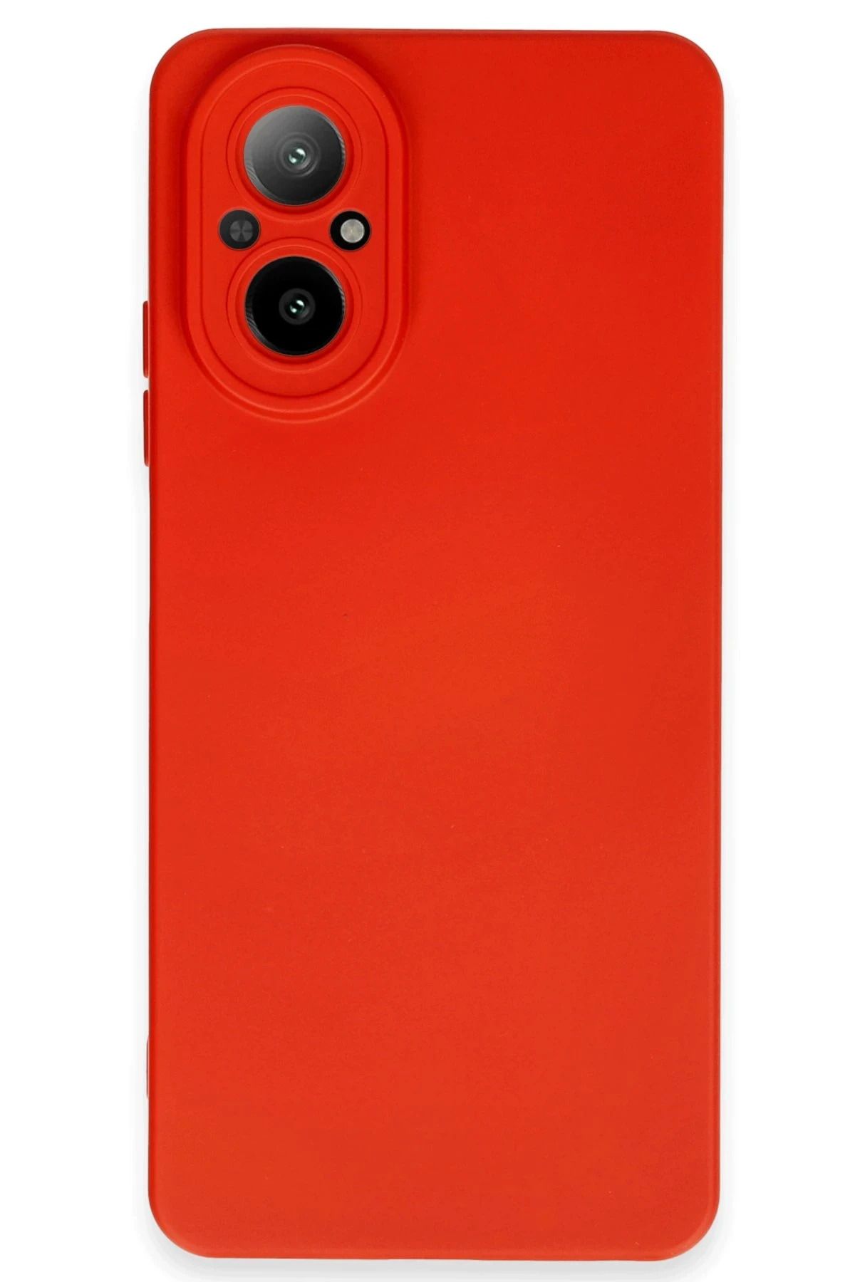 NewFace Realme 12 Lite  Uyumlu Kılıf Nano içi Kadife Silikon - Kırmızı YNSMR