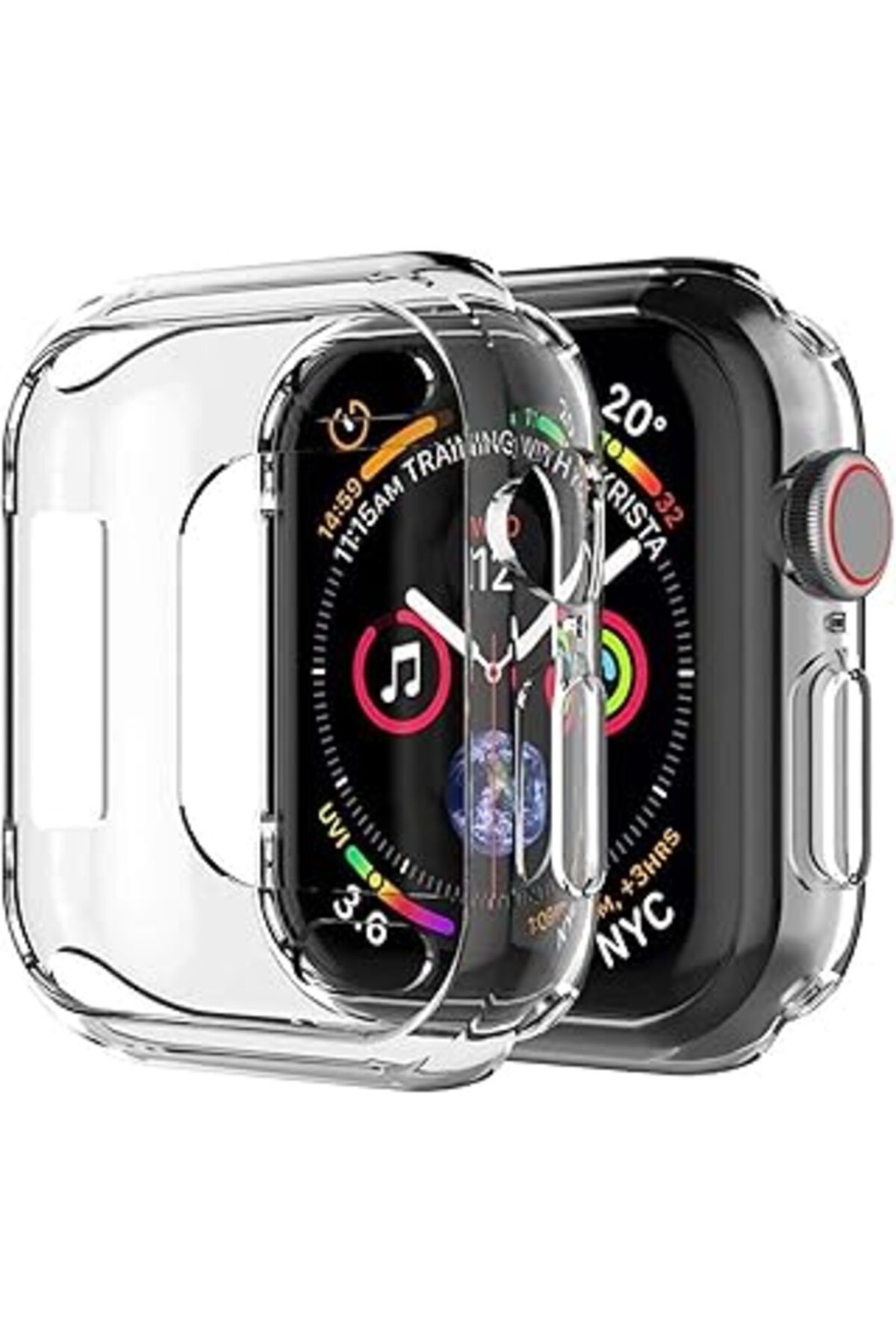 karadağsb Microsonic Apple Watch Se 40Mm Için Kılıf 360 Full Round Soft Silicone Şeffaf [Watch Se 40Mm Ile Uy
