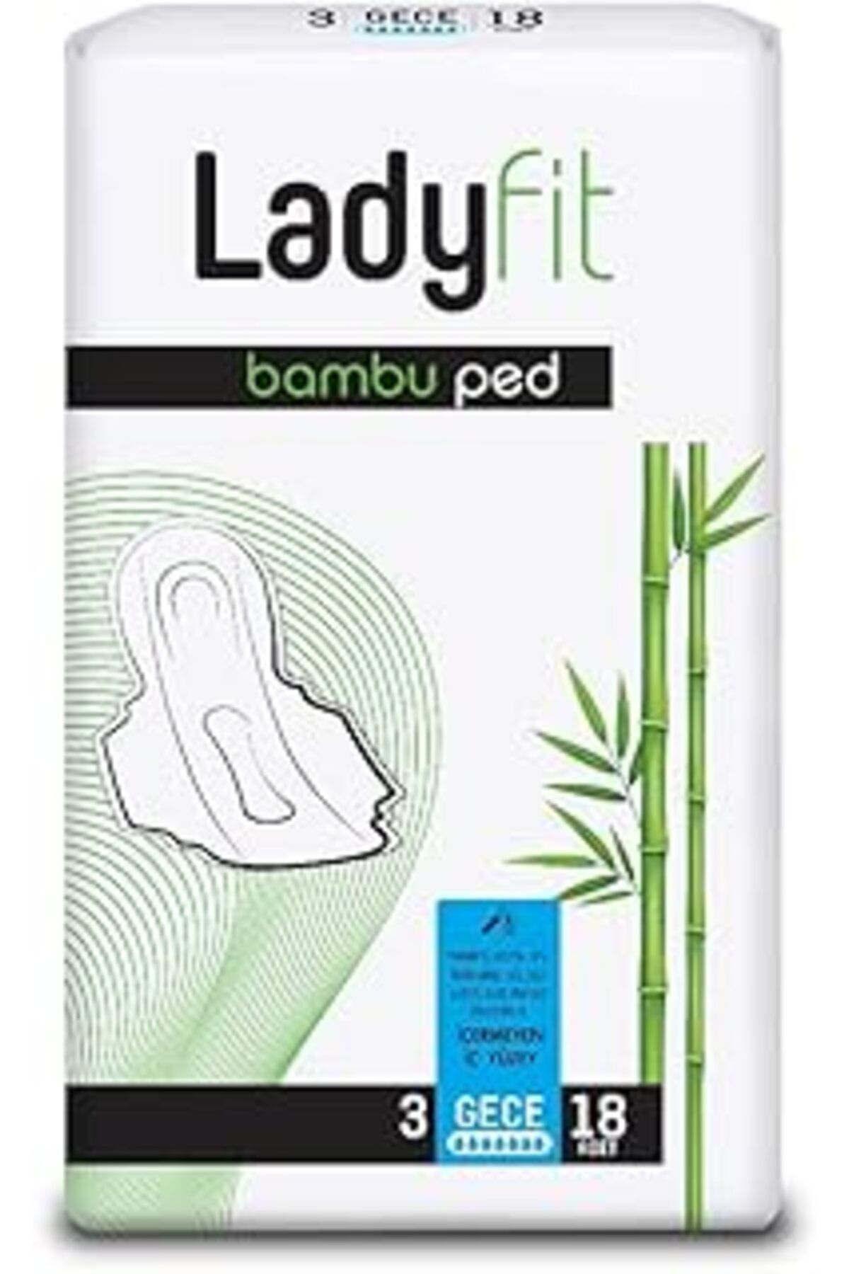 Hepta Collection Ladyfit Bambu Gece 18'li Vegan Ped