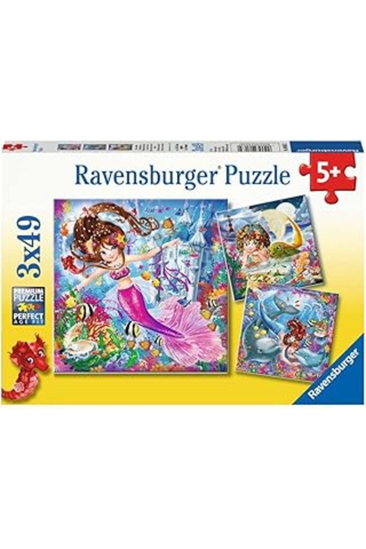 karadağsb Ravensburger 3X49 Parça Yapboz Wd Mermaid