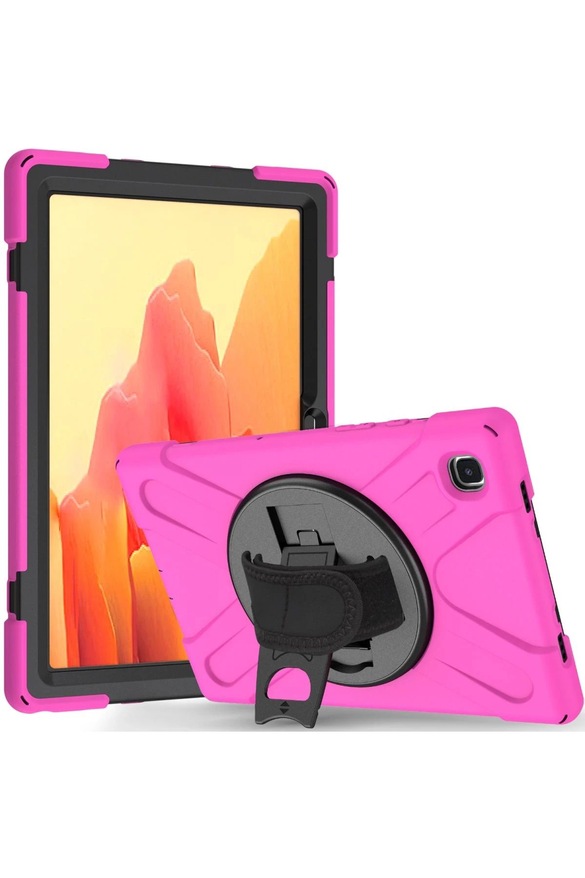 NewFace Samsung Galaxy T220 Tab A7 Lite 8.7 Kılıf Amazing Tablet Kapak - Pembe BSTMY