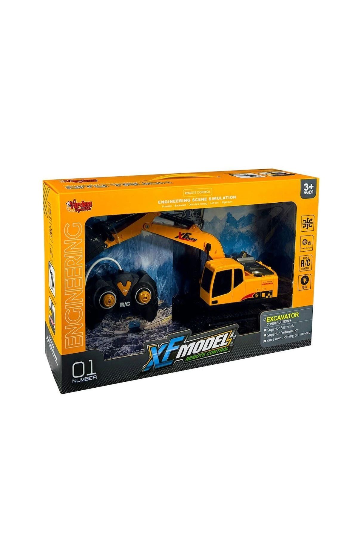 karadağsb Xfg-789-410B Uzaktan Kumandalı Full Fonksiyon Şarjlı Xfmodel Kazıcı (Metal Kepçe)