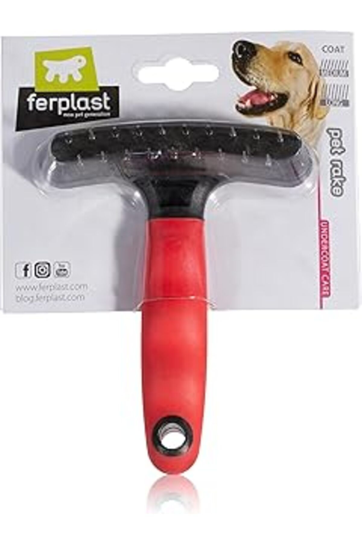 Mu Art Ahşap Ferplast Gro 5852 İri Dişli Köpek Tımar Tarağı, M