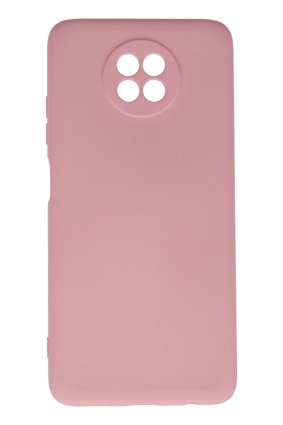 NewFace Xiaomi Redmi Note 9 5G  Uyumlu Kılıf Nano içi Kadife Silikon - Pembe