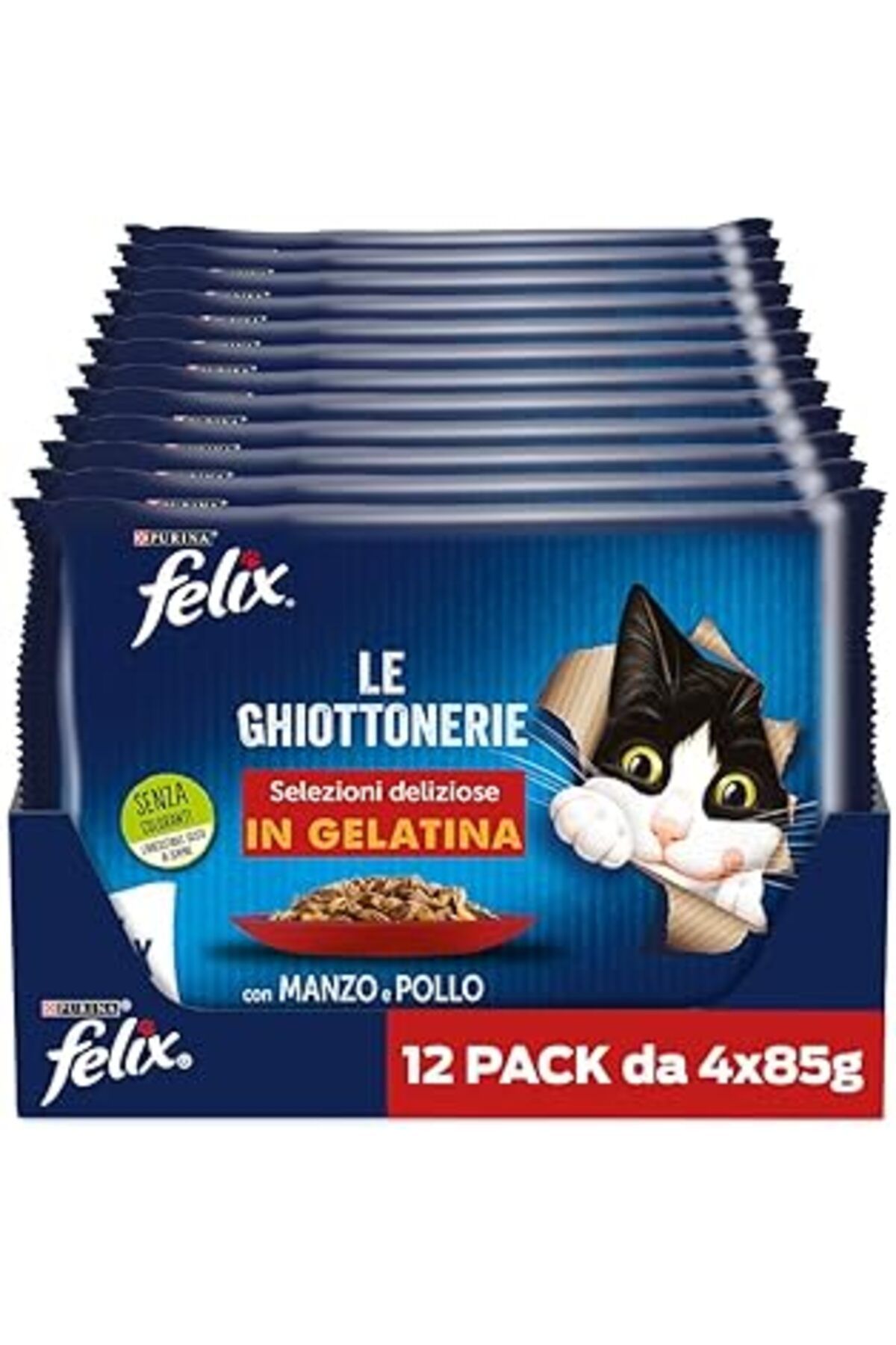 Mu Art Felix Sığır Etli Yaş Maması Avantajlı Paket (4 X 12 X 85 Gr) 48'Li