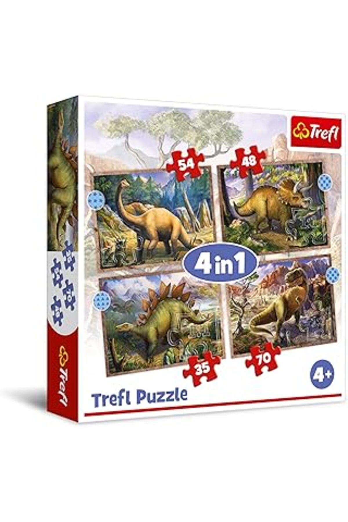 karadağsb Trefl Puzzles - "4'Ü 1 Arada" - İlginç Dinozorlar/Trefl