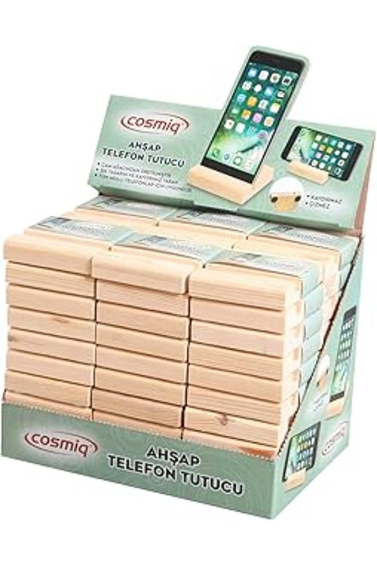 karadağsb X-Perk Ahşap Tablet Ve Telefon Tutucu 60'Lı Koli