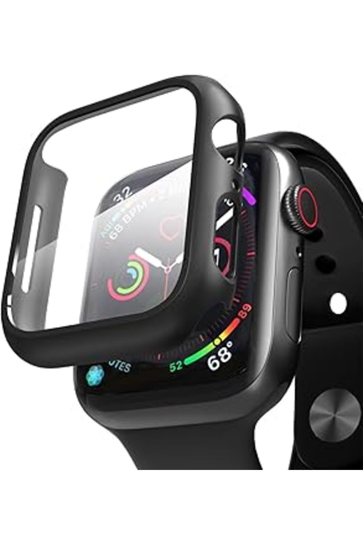 karadağsb Microsonic Apple Watch Series 3 42Mm Için Kılıf Matte Premium Slim Watchband Siyah [Watch Series 3