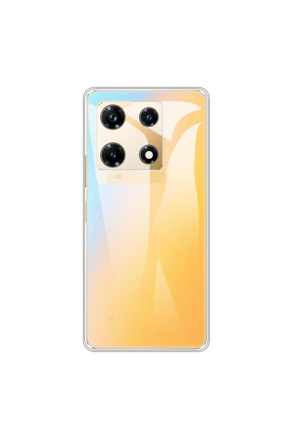 CaseArt Infinix Note 30 Pro ile Uyumlu Kapak Kamera Korumalı Süper Silikon Şeffaf Kılıf