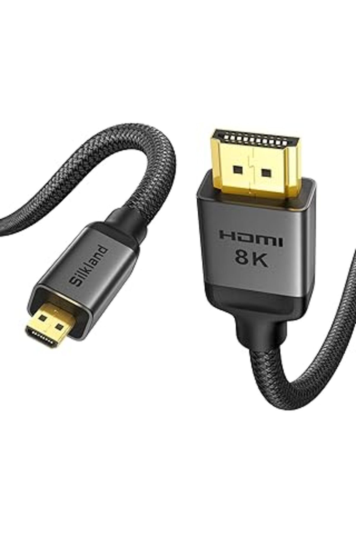 TBSProjects Silkland 10K 8K 4K Micro Hdmi Hdmi 2M, [8K@60Hz, 4K@120Hz] Micro Hdmi 2.1, 48Gbps, Hdr, Earc Raspbe