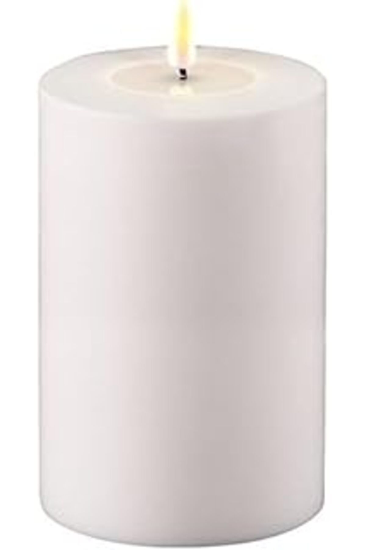 karadağsb Deluxe Homeart Dış Mekan Için Beyaz Led Pompalı Mum, 10 X 15 Cm