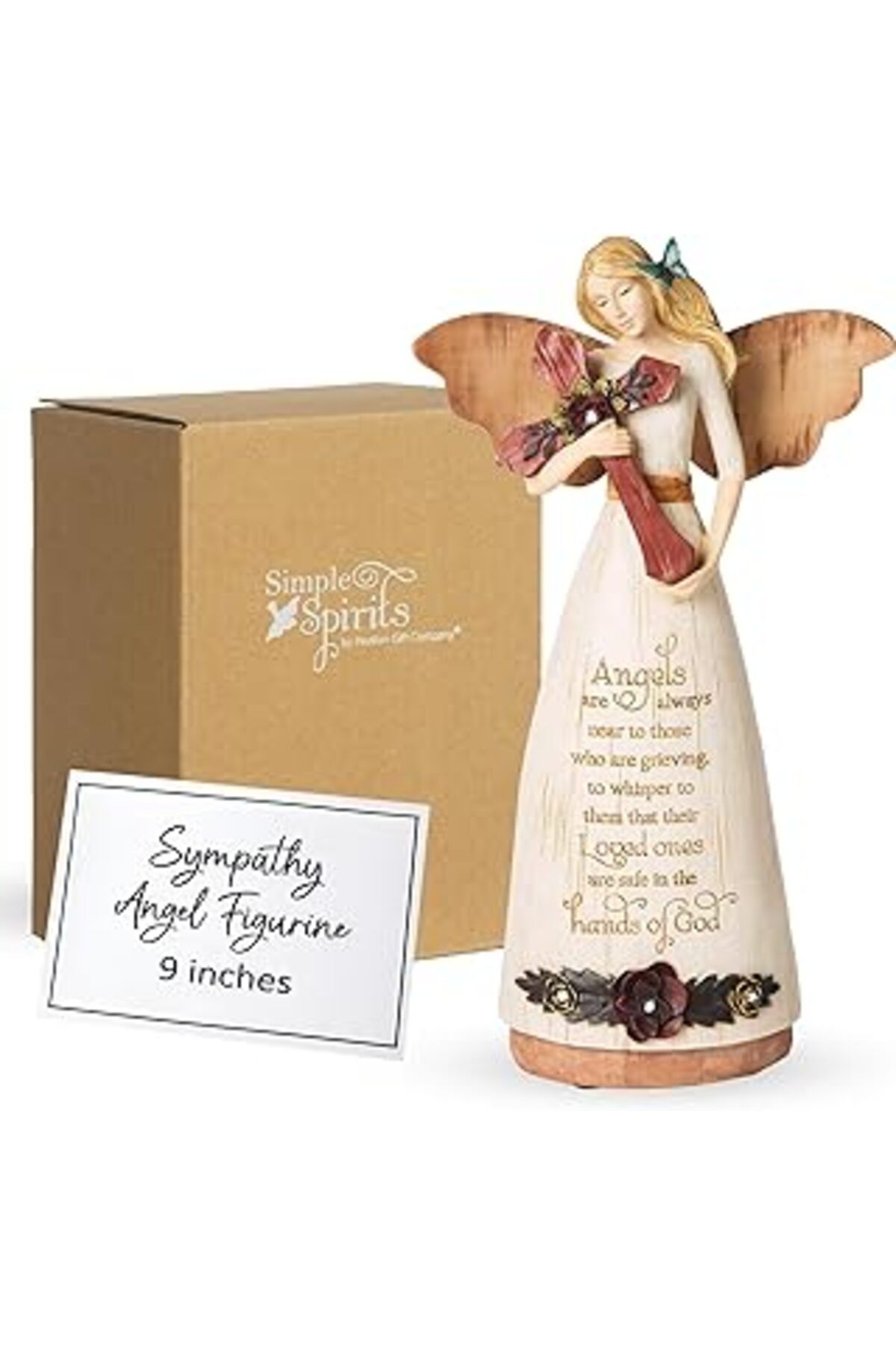 karadağsb Pavilion Gift Company 02969 Sempati Melek Figürü, 22 Cm, Fildişi