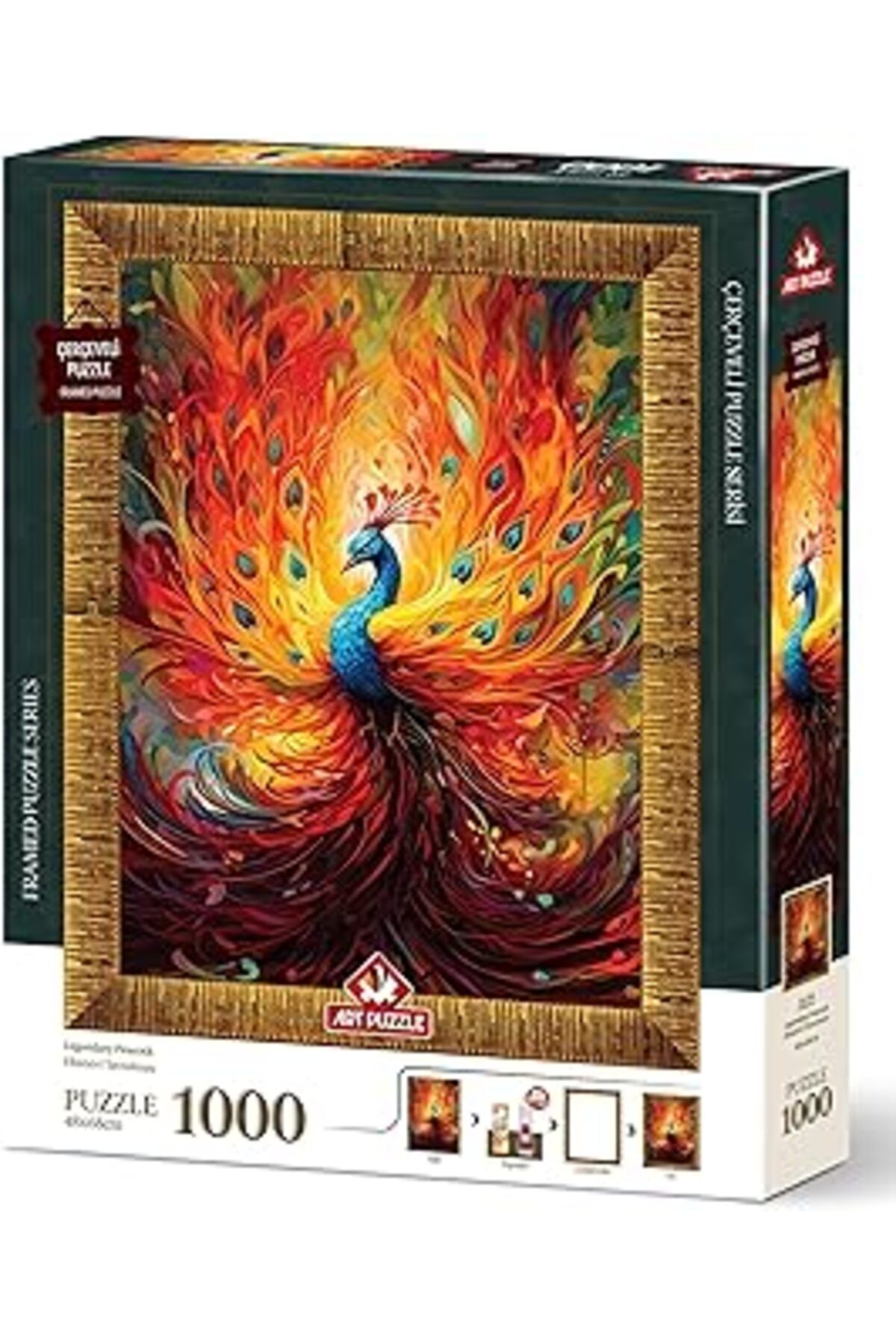 karadağsb Art Puzzle Efsanevi Tavuskuşu 1000 Parça Çerçeveli Puzzle
