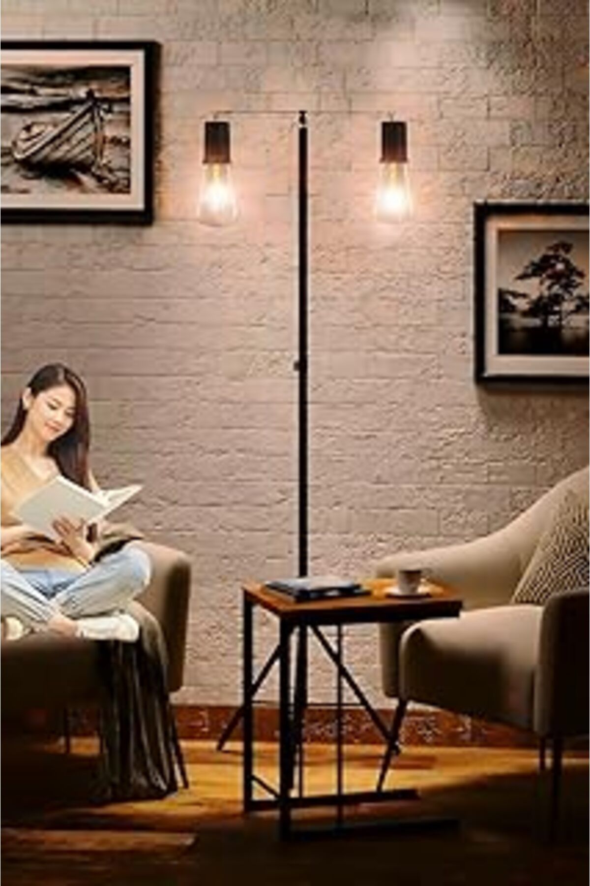 karadağsb Kyrotech 2 Li Standlı Şarjlı Led Kamp Lambası, Kitap Okuma Işığı, Balıkçı Feneri, Kitap Okuma Lamba