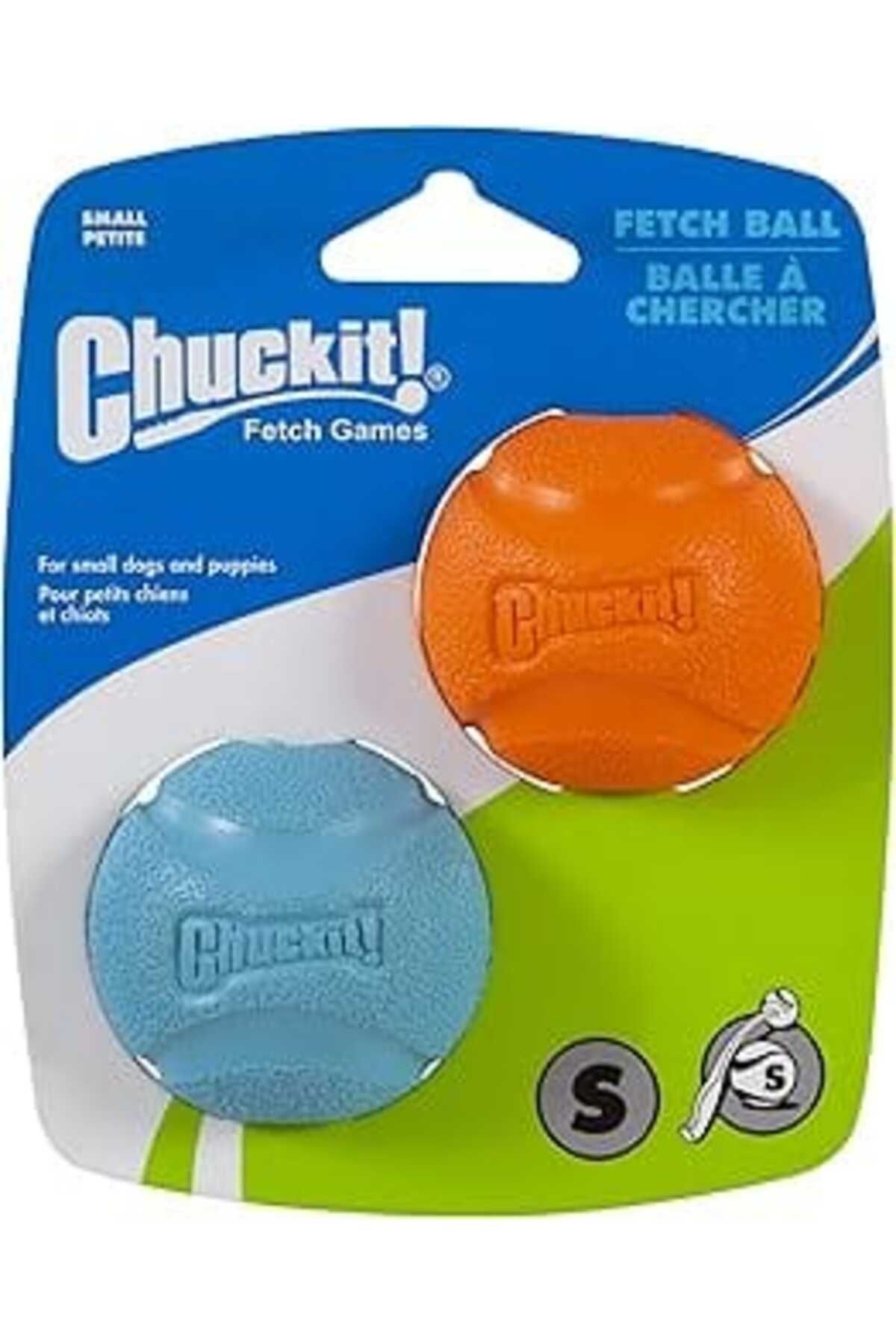Mu Art Chuckit! Fetch Ball 2'Li Köpek Oyun Topu (Küçük Boy)