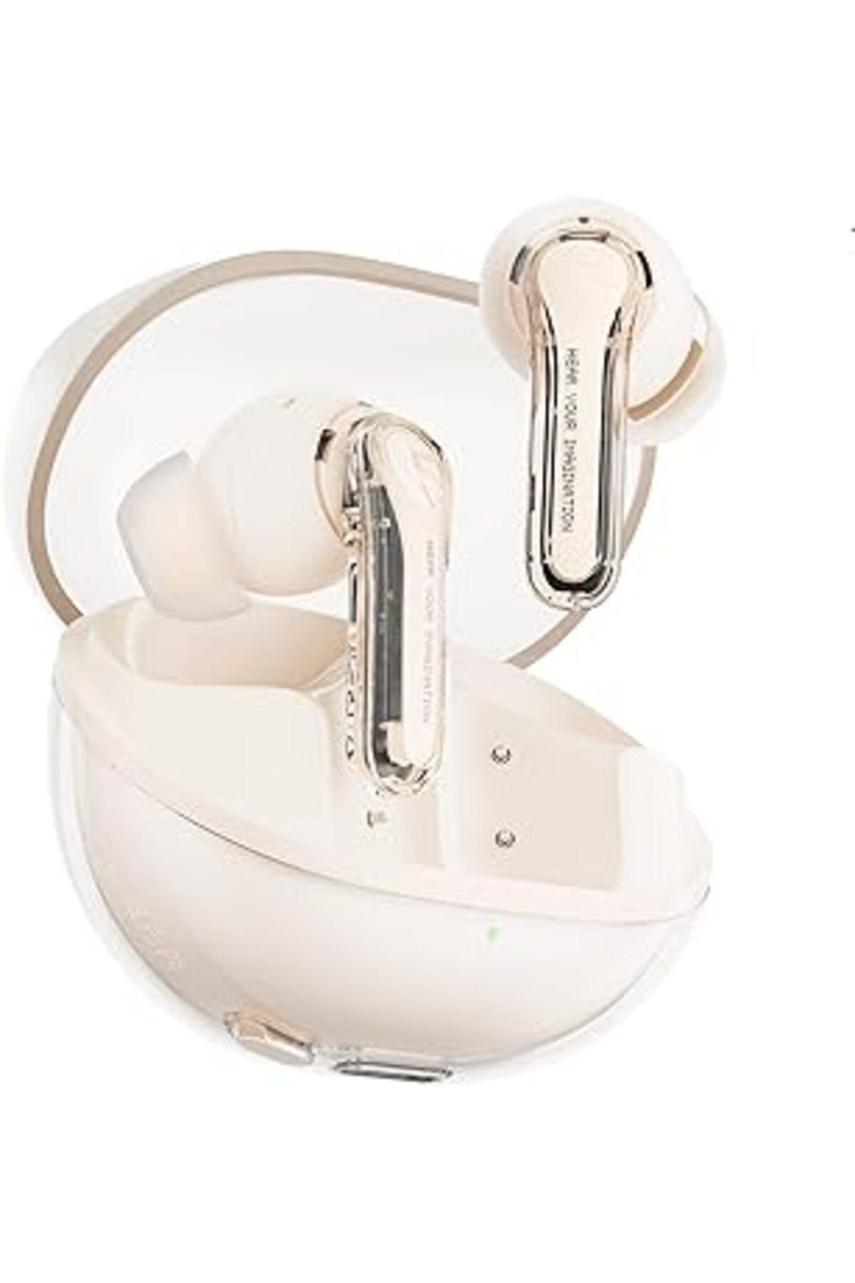 karadağsb Soundpeats Clear Bej Bluetooth Kulaklık, Kablosuz Kulak Içi Kulaklık, Bluetooth 5.3, 40 Saat Oynatm