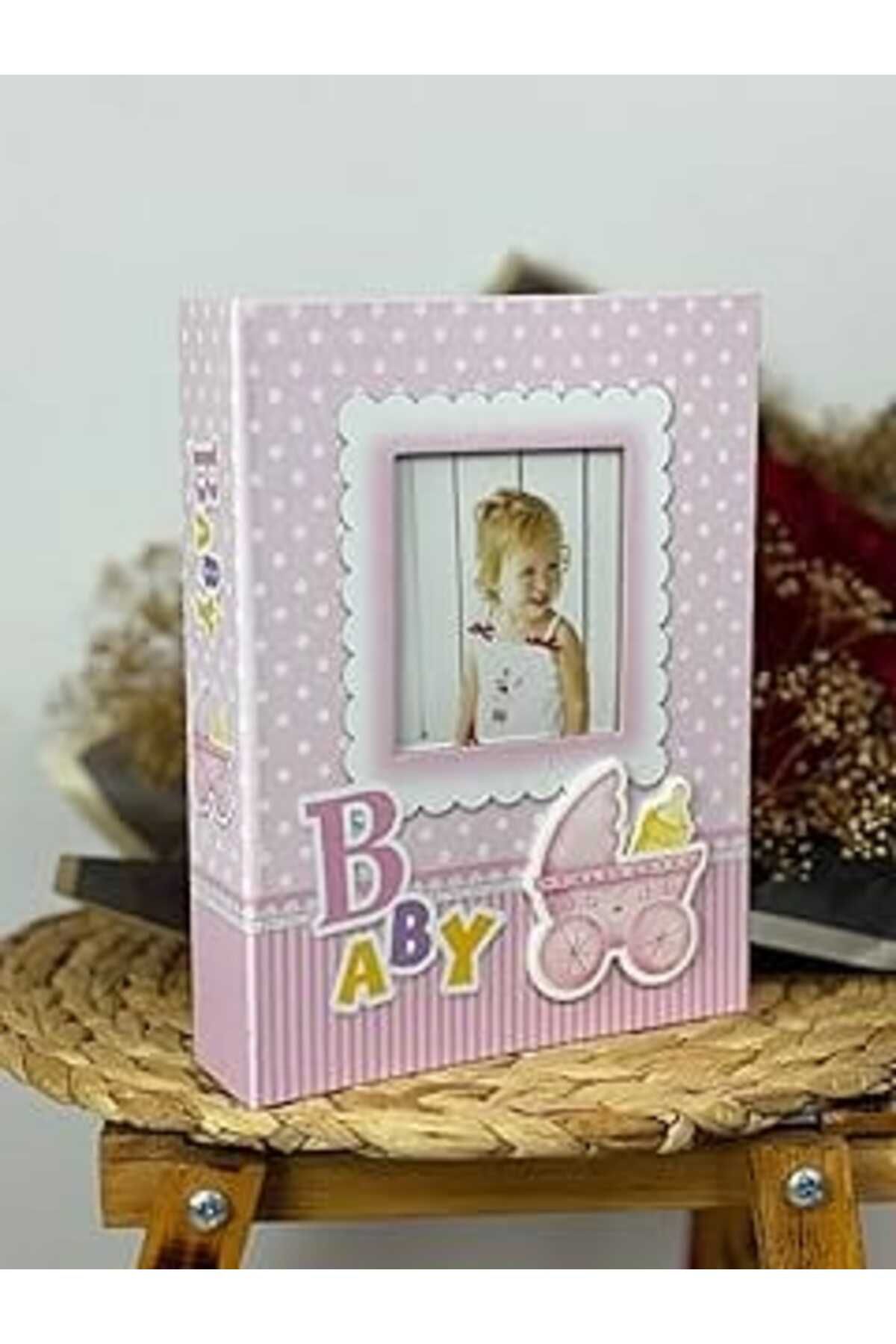 Mu Art Rabsev 10X15Cm 200 Fotoğraf Kapasiteli Lüks Çerçeveli Bebek Fotoğraf Albümü Pp46200-2-P