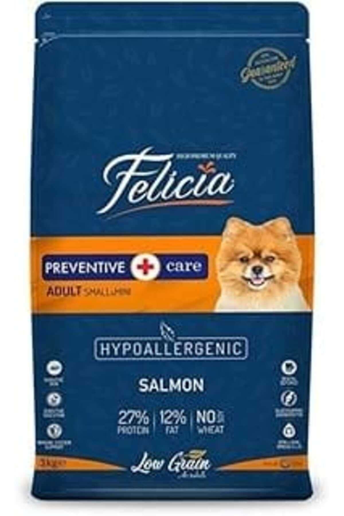 karadağsb Felicia Az Tahıllı 3 Kg Yetişkin Somonlu Small/Mini Hypoallergenic Köpek Maması