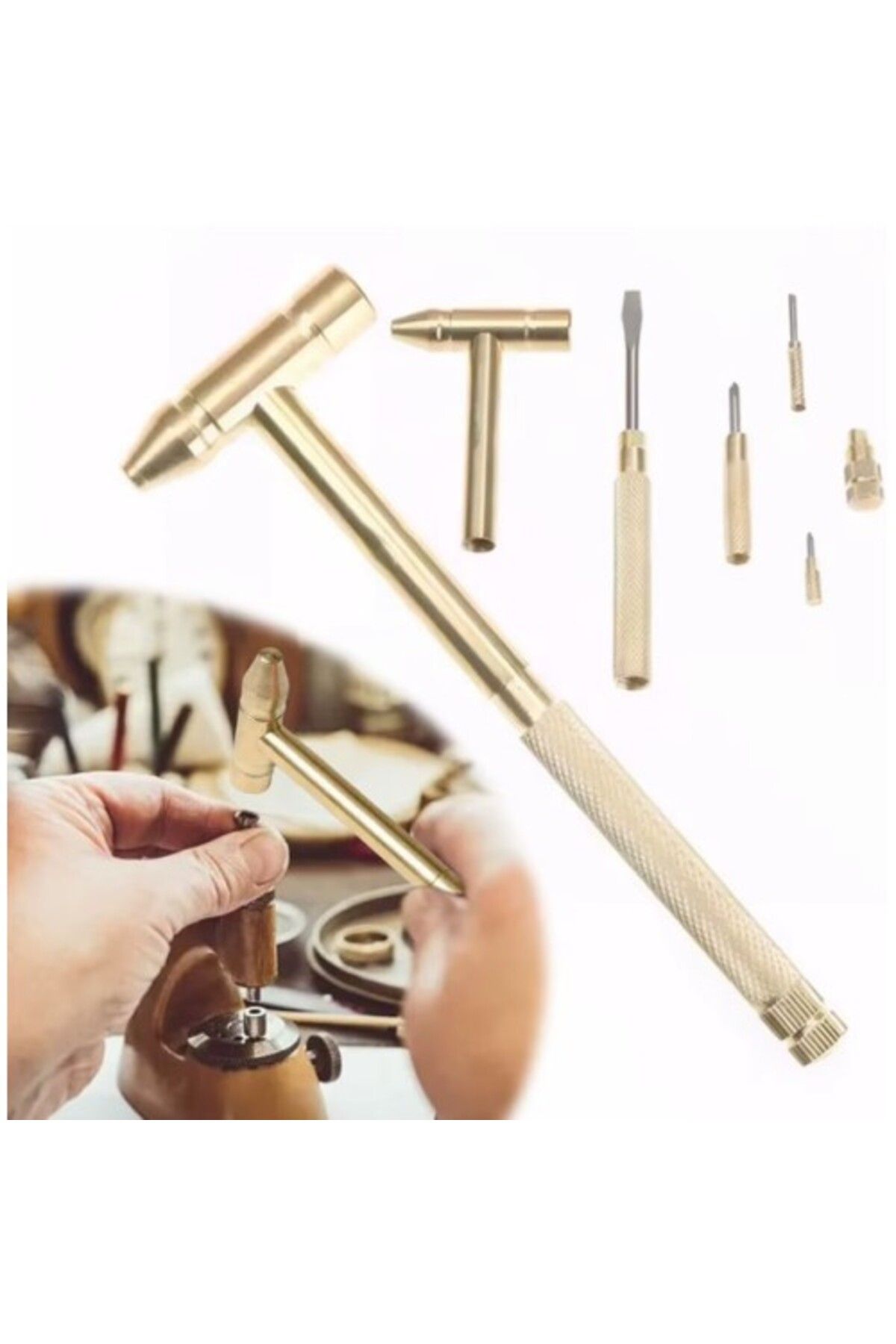 BellevieStore 5 in 1 Çekiç Tornavida Tamir Seti