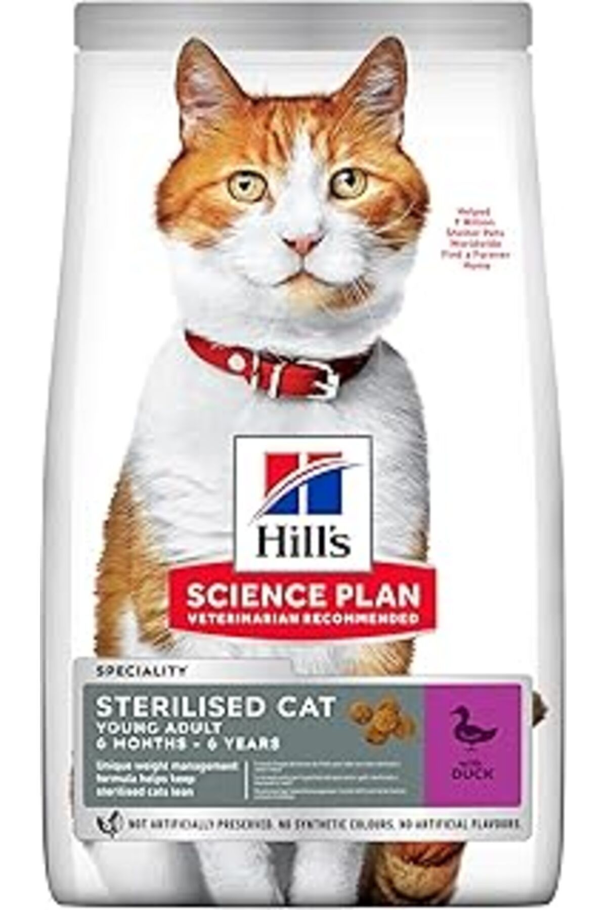karadağsb Hill'S Science Plan Kısırlaştırılmış Yetişkin Ördekli Kedi Maması 3 Kg