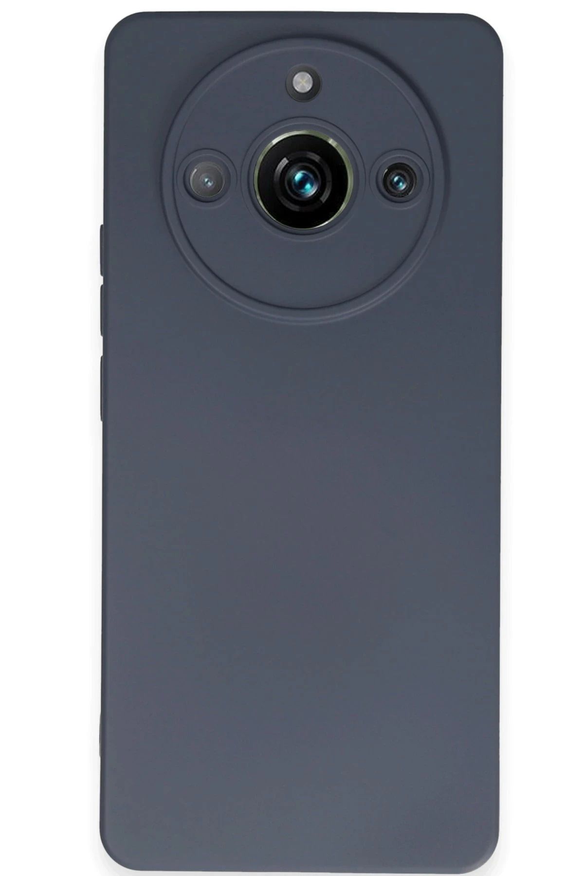 NewFace Realme 11 Pro Uyumlu  Kılıf Nano İçi Kadife Silikon - Gri Ynsmr