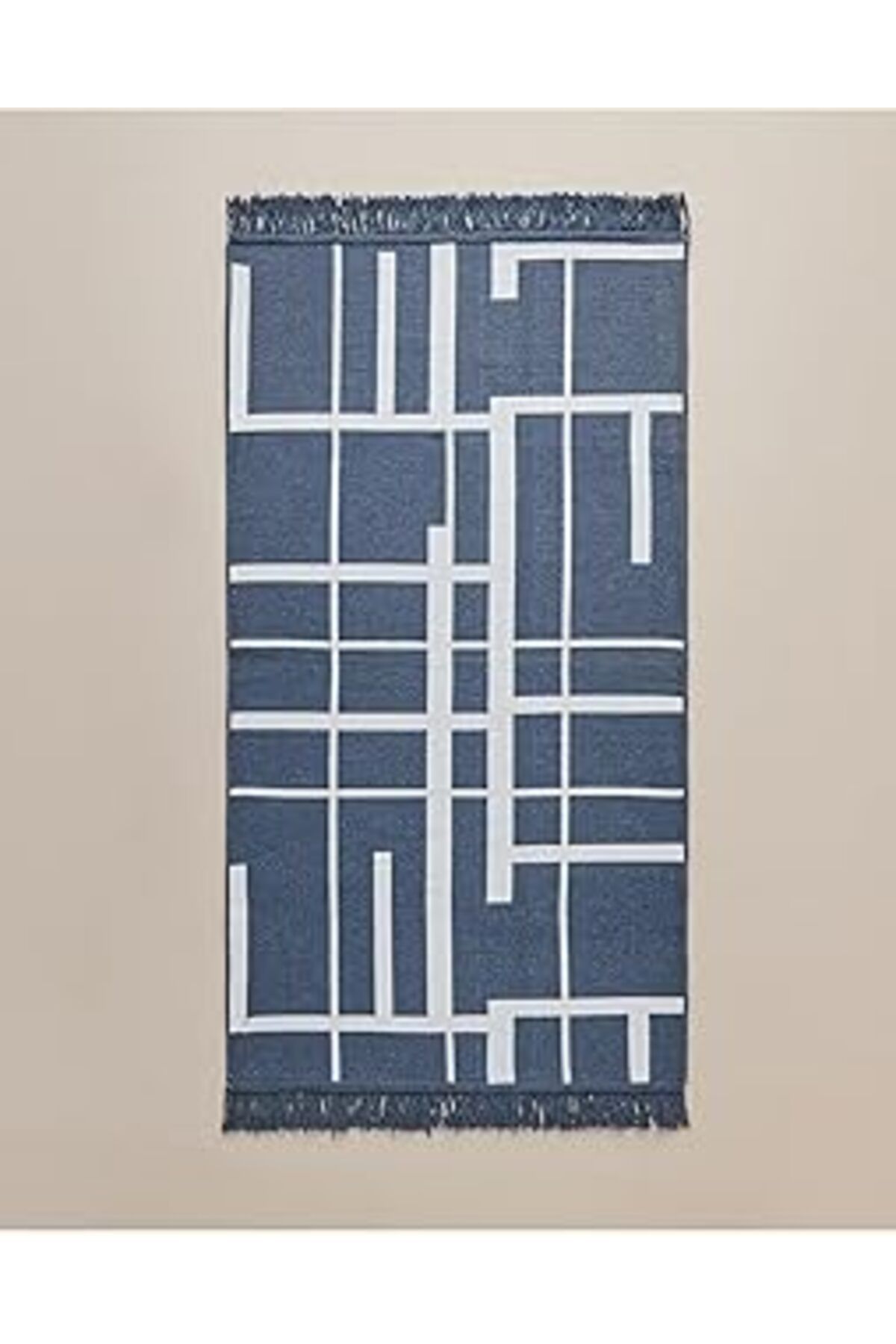 NZM TİCARET English Home Eterno Dokuma Kilim 80X150 Cm Lacivert