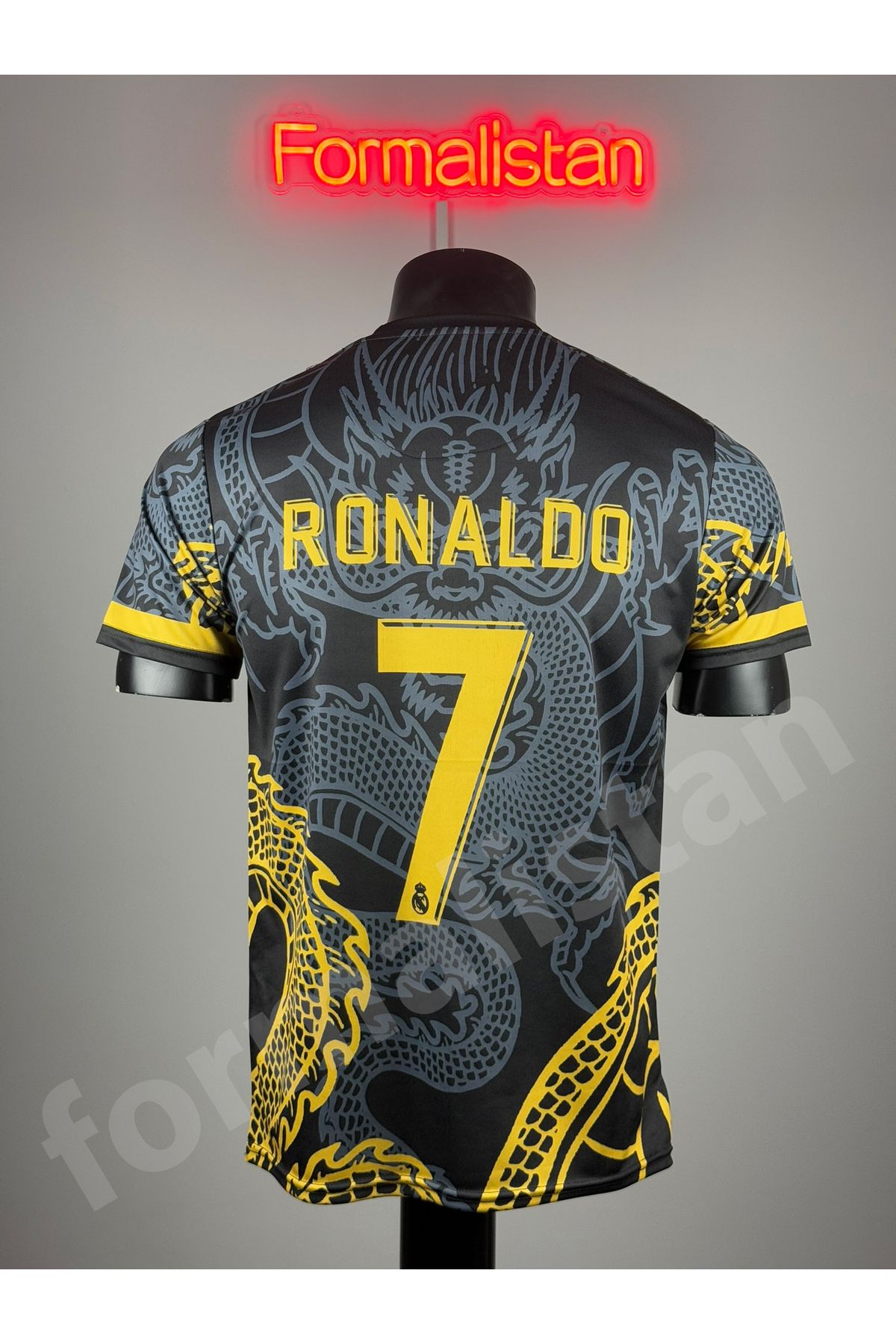Quaxram Rê.al-Madrid Ronaldo Özel Tasarım Futbol Forması - Dragon