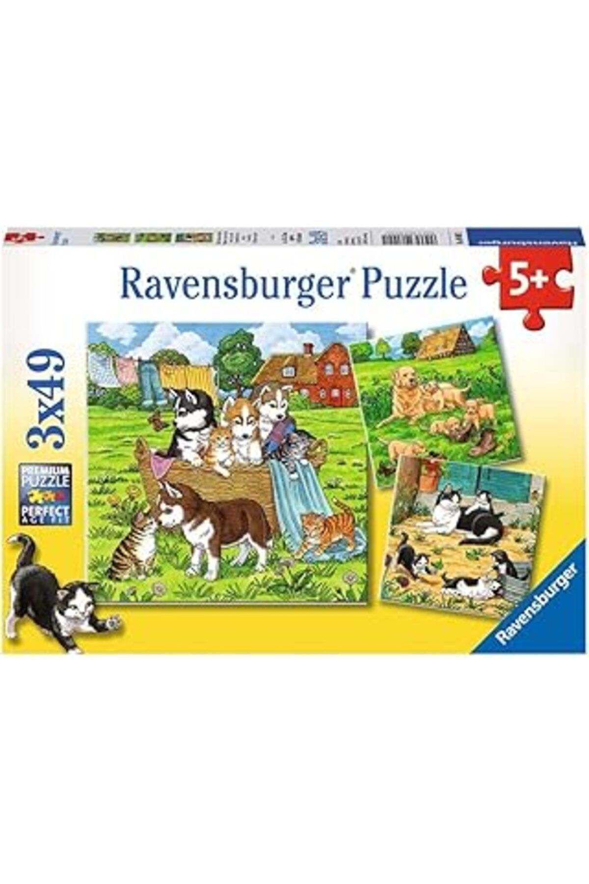 karadağsb Ravensburger 3X49P Puz Tatlı Hayvancıklar