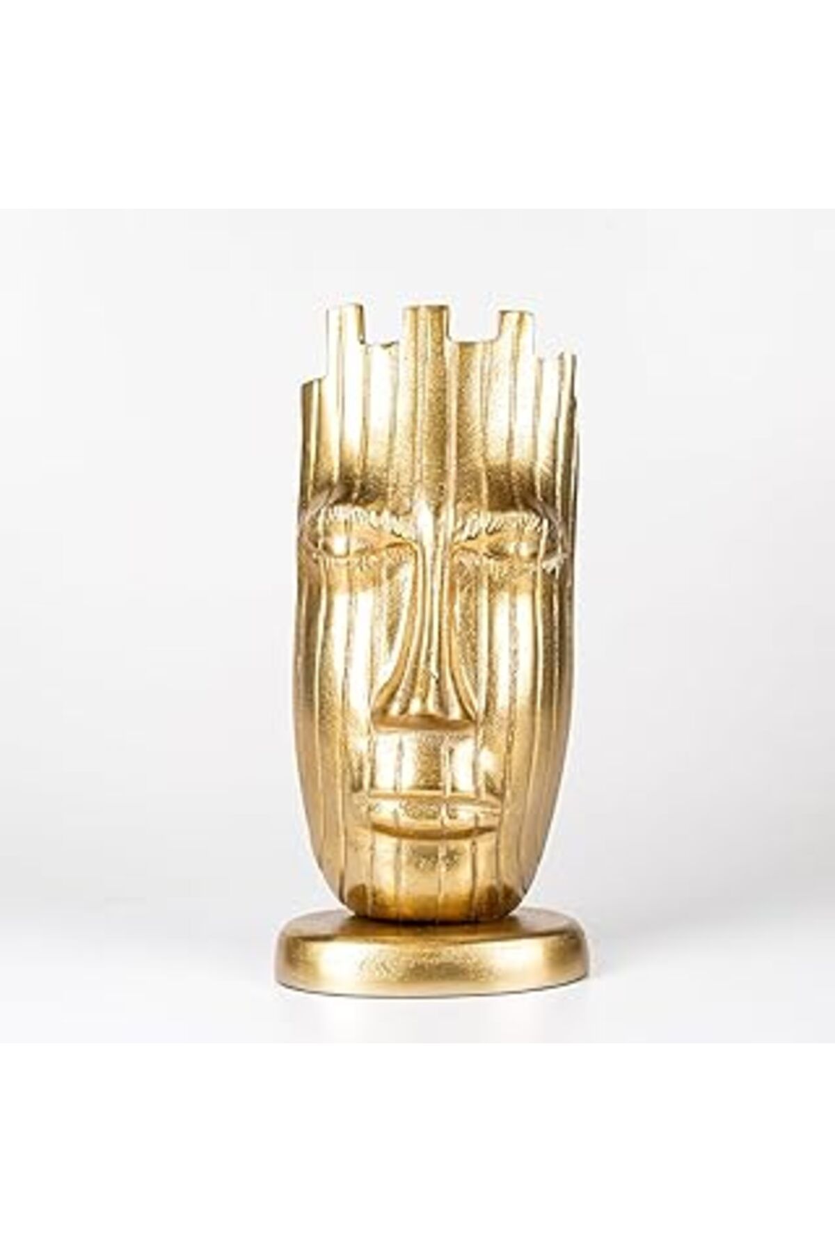 karadağsb Herdekora Dekoratif Metal Yüz Dekor Gold 16X35X11 Cm.