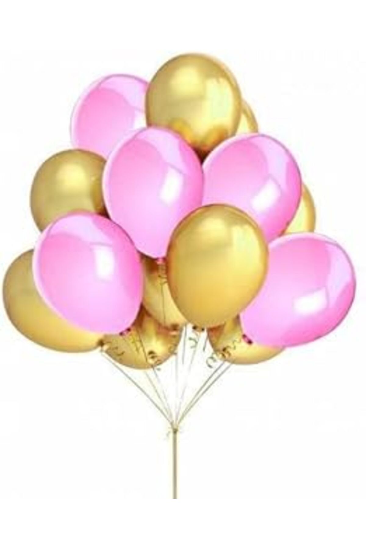 karadağsb Benim Marifetlerim - Pembe Altın Metalik Balon 12 Inch 10 Adet