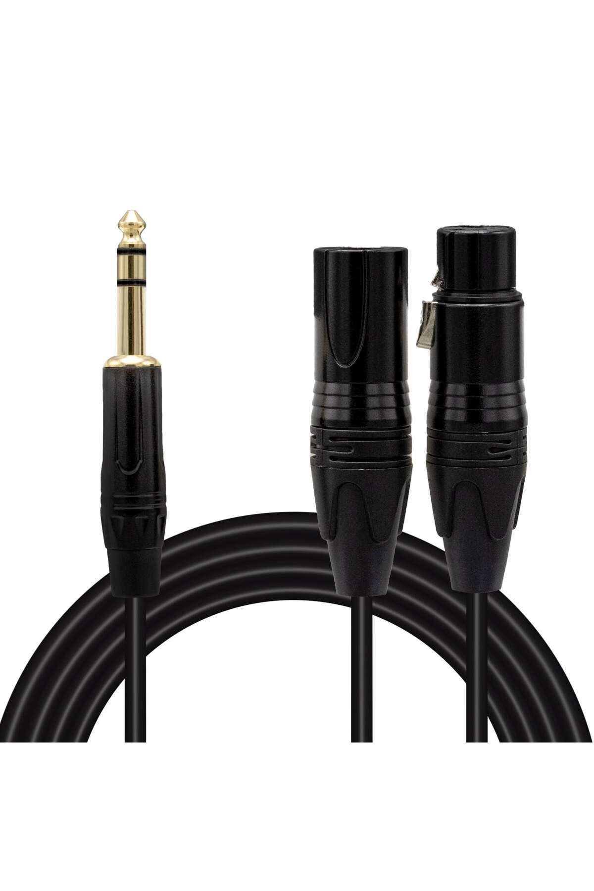 robotrend E Ld390A Canon Erkek Dişi + 6.3 Mm Stereo Erkek 1.5 Metre Kablo