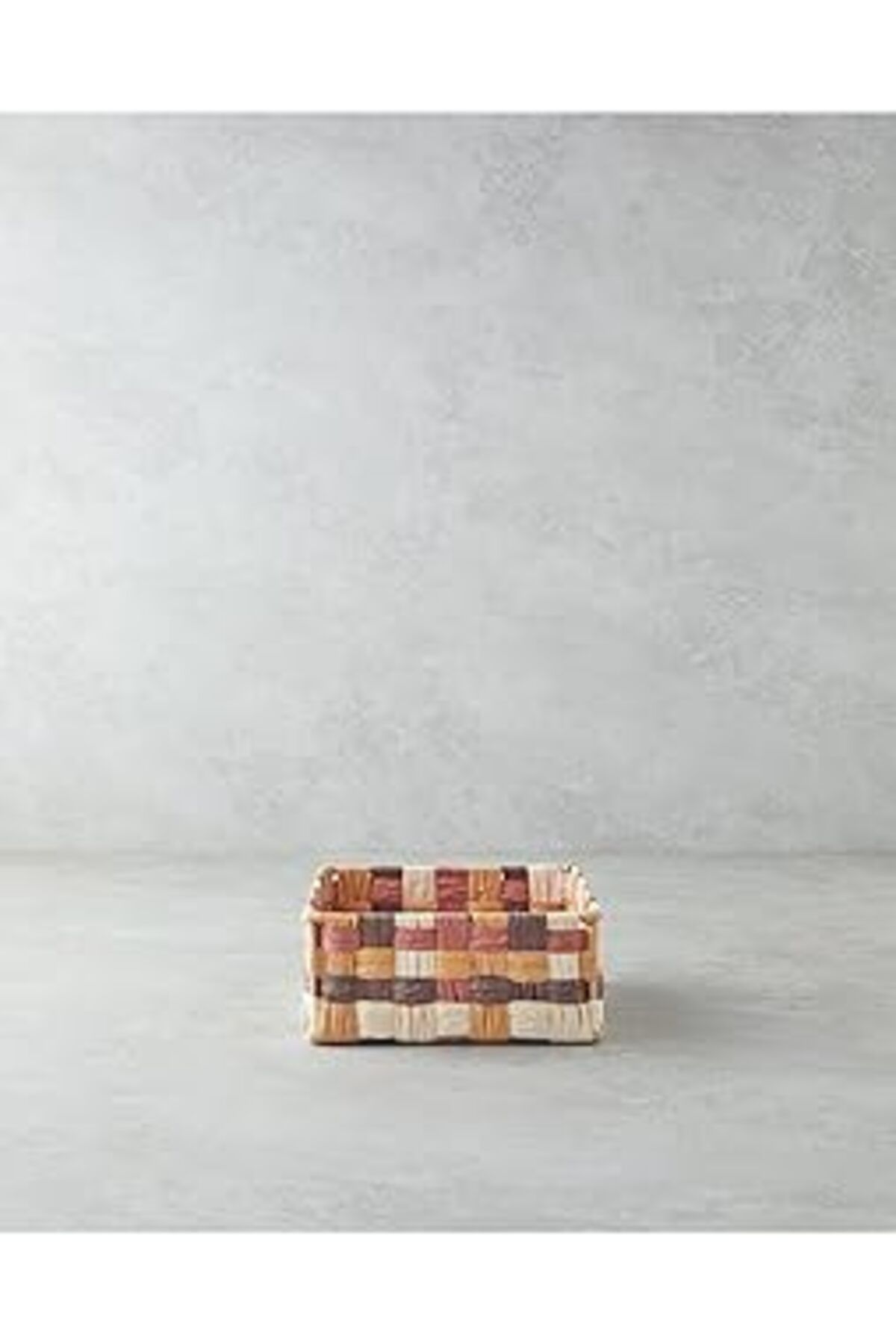 Mu Art English Home Modern Square Kağıt Ip Sepet Kahve 26X26X12 Cm