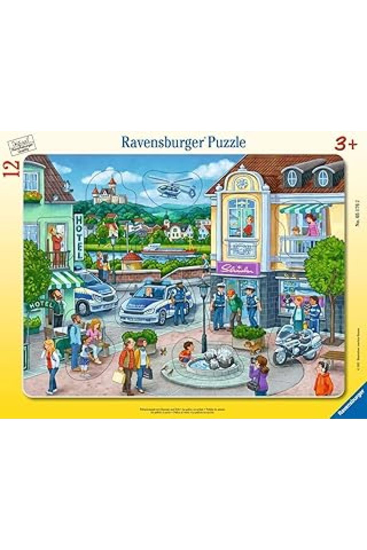 karadağsb Ravensburger 12 Parçalı Büyük Çerçeveli Puzzle Polisler Ve Çocuklar