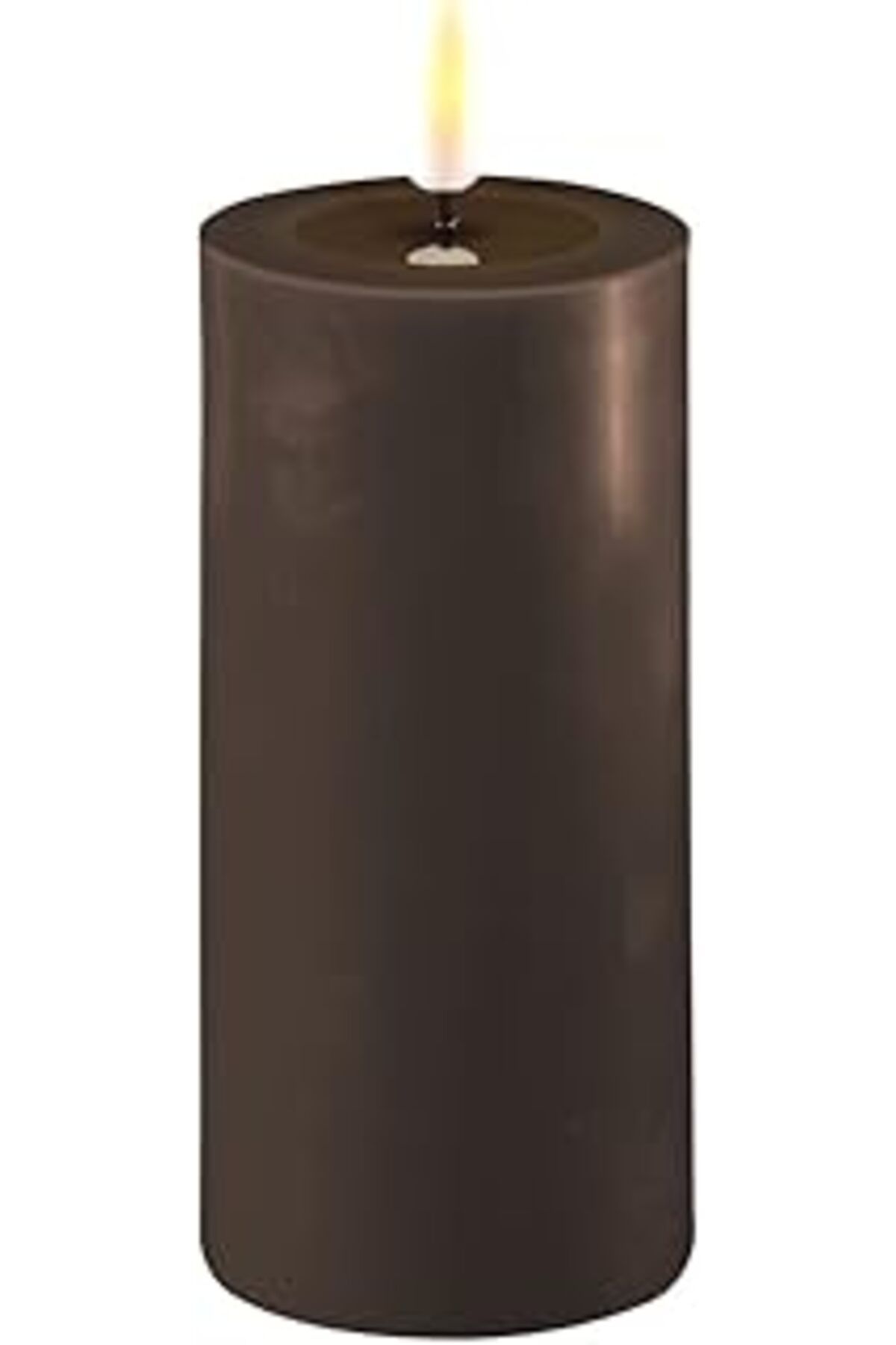 NETWORK ART Deluxe Homeart Moka Led Mum Kahverengi 5X12.5 Cm - De Rf-0092