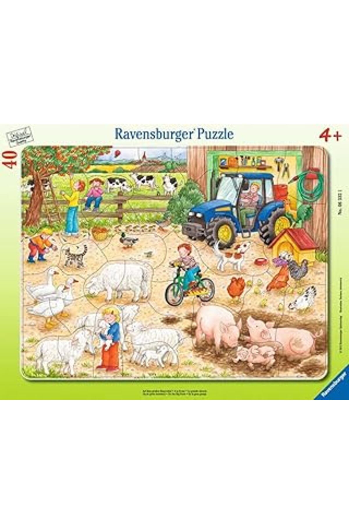 Mu Art Ravensburger Rpc063321 Çerçeveli Çocuk Yapboz, Büyük Çiftlik