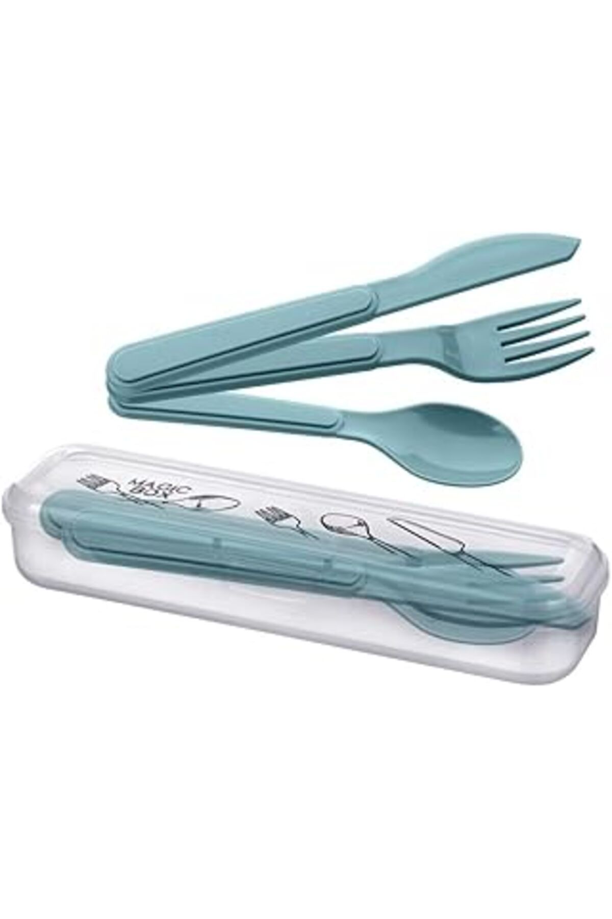 karadağsb Buffer® Kendiliğinden Kutulu Hijjenik Plastik Piknik Tipi Çatal Kaşık Bıçak Seti