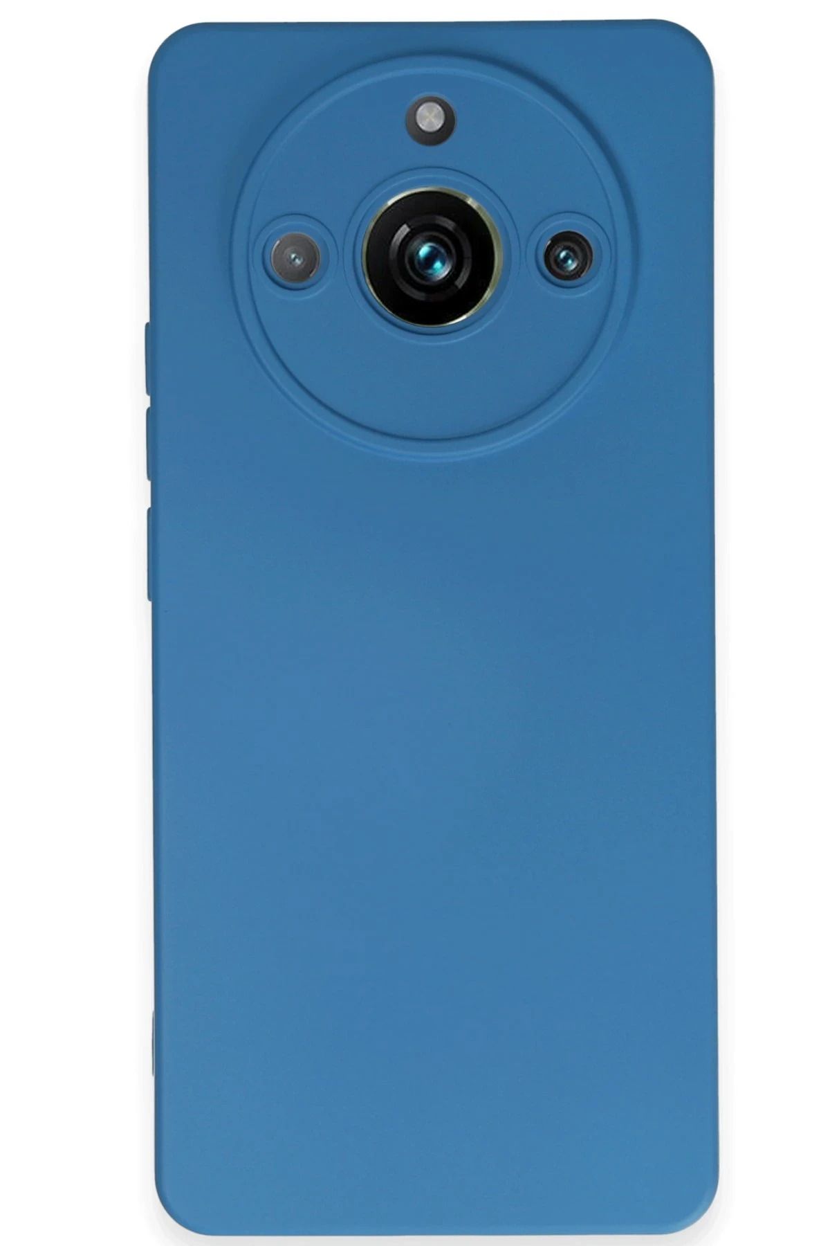 NewFace Realme 11 Pro Uyumlu Kılıf Nano içi Kadife Silikon - Mavi YNSMR