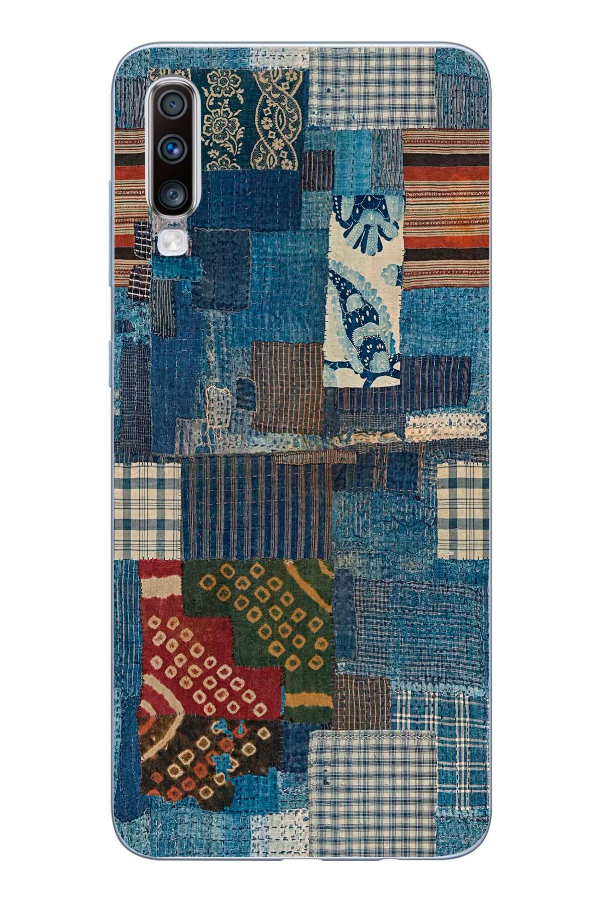 moonset Samsung Galaxy A30S/A50/A50S Uyumlu Vintage Tasarımlı Baskılı Şeffaf Telefon Kılıfı