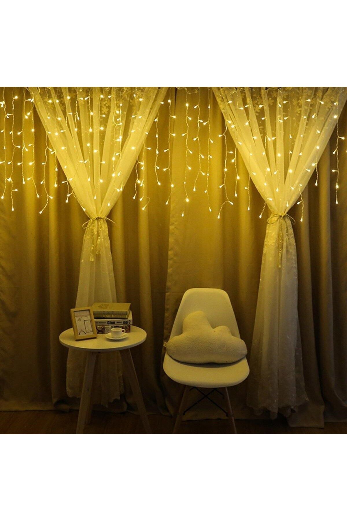 Emperium 8 Fonksiyonlu 16 Saçaklı Perde Led 3 x 1 (Günışığı) (5122)