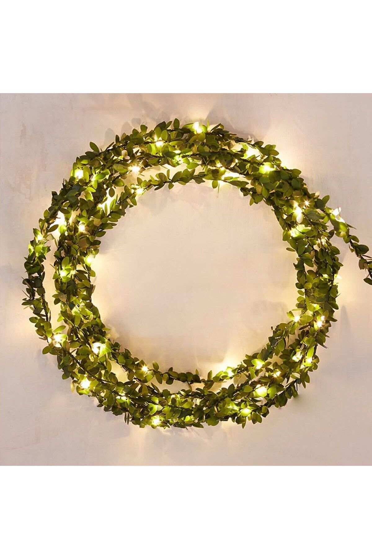 Emperium Yapraklı Dekorlu 3 Metre Peri Led Pilli Işık Yılbaşı Aydınlatma (5122)