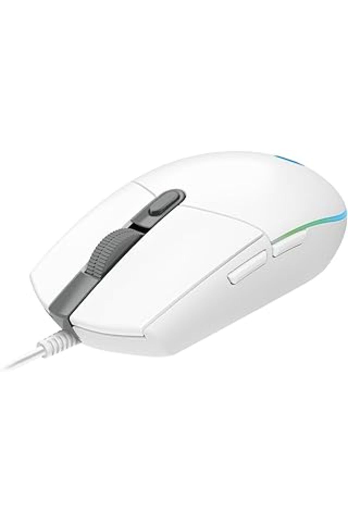NZM TİCARET G G102 Kablolu Oyuncu Mouse, Lightsync Rgb Aydınlatma, 8.000 Dpi, 6 Programlanabilir Tuş, Beyaz