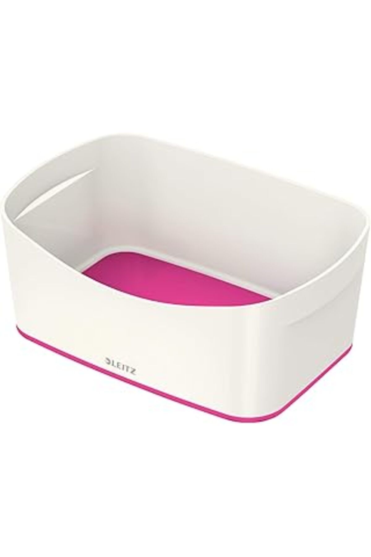 robotrend Leitz 52571023 A5 Mybox Masaüstü Saklama Kutusu, Parlak Görünüm, Plastik, Beyaz/Metalik Pembe