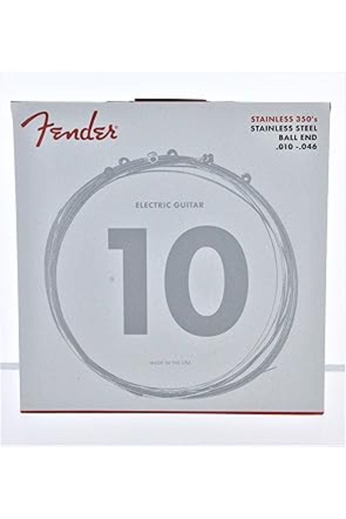 Pazarcan Fender Nikel Kaplama Çelikten Bas Enstrüman Telleri, Yuvarlak Tel, 1 Adet 10-46 Stainless Steel 350