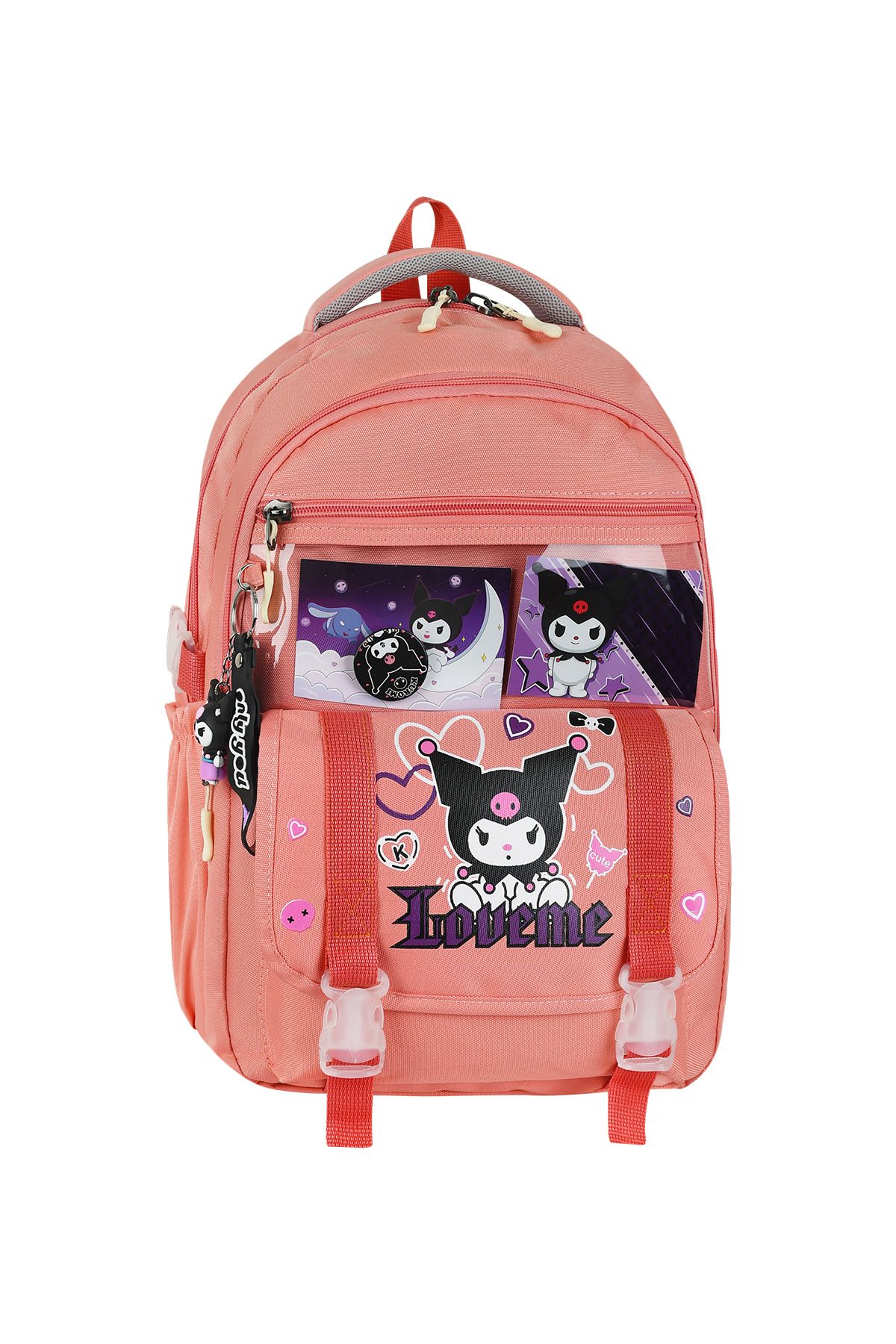 SADDLEBAG Loveme Ortapedik İlkokul Sırt Çantası Beslenmeli Kalemlikli 3' Lü Takım