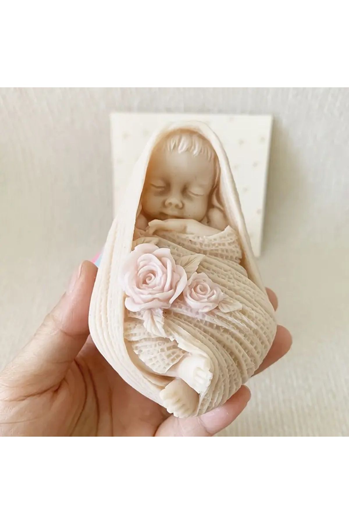 Bebek Mum Kokulutaş & Beton Silikon kalıp