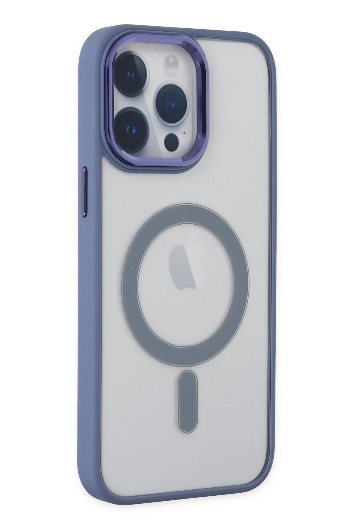 NewFace iPhone 14 Pro Max Kılıf Room Magneticsafe Silikon - Sierra Blue BSTMY