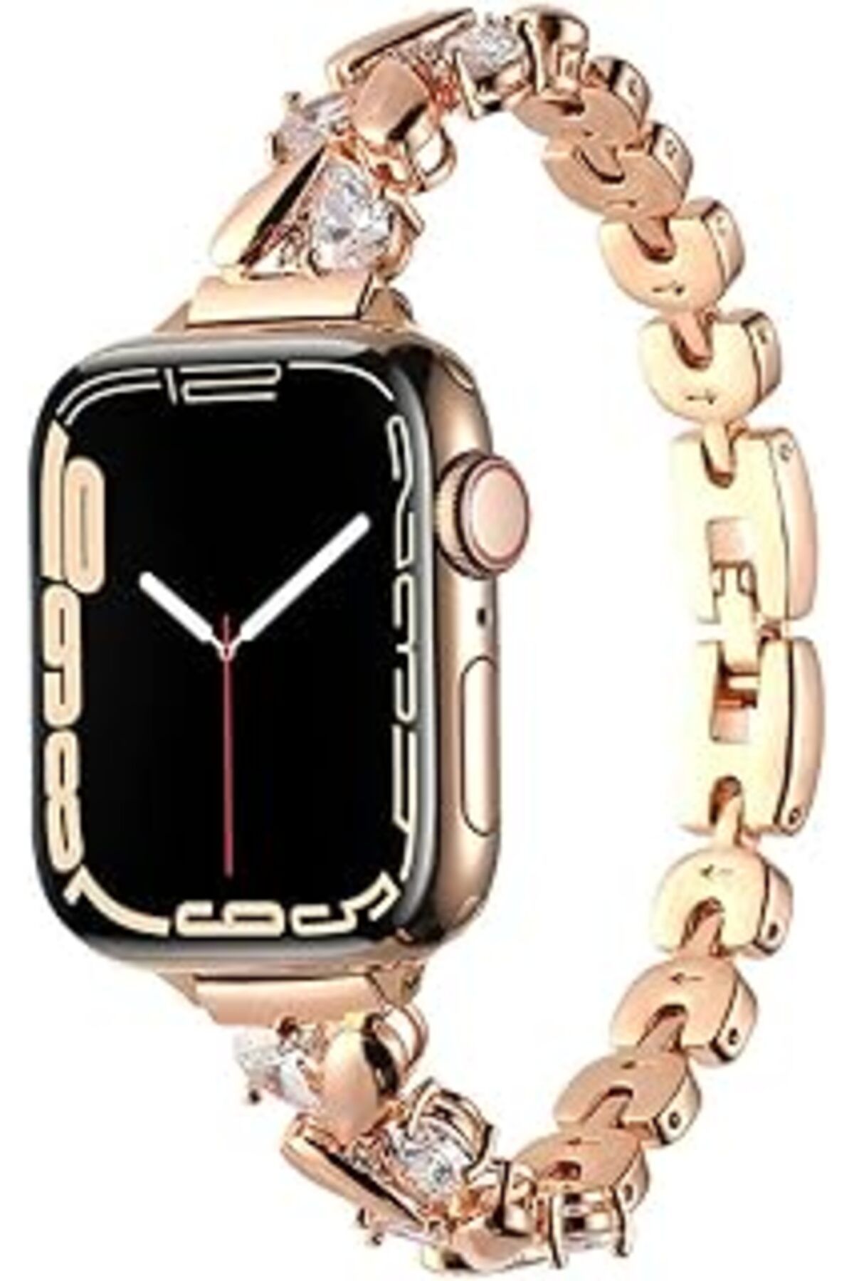 karadağsb Zore Apple İle Uyumlu Watch 42Mm Krd-103 Metal Kordon Rose Gold
