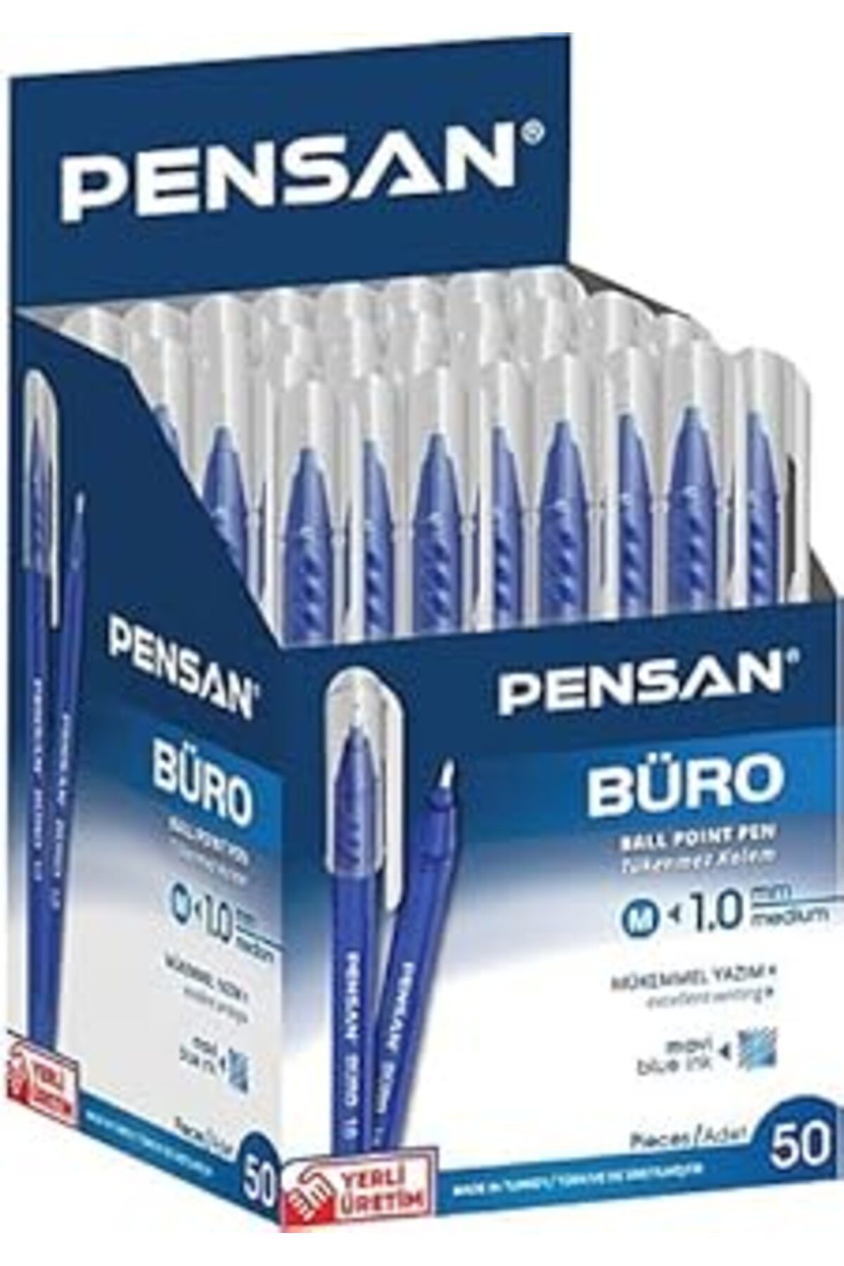 NETWORK ART Pensan Büro Mavi Tükenmez Kalem 50 Li Paket
